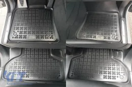 Spezifische Gummimatten geeignet für BMW X5 F15 2013-2018, X6 F16 2014-2019, 3-teiliges Set, schwarze Farbe-image-6214243