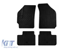 image-25-Spezifische Gummimatten geeignet für Chevrolet Matiz nach 2004, Spark nach 2005, 4-teiliges Set, schwarze Farbe