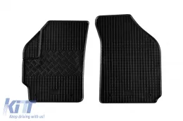 Spezifische Gummimatten geeignet für Chevrolet Matiz nach 2004, Spark nach 2005, 4-teiliges Set, schwarze Farbe-image-6248633