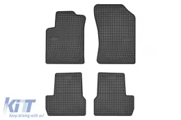image-72-Spezifische Gummimatten geeignet für Citroen C3 2009-2016, 4-teiliges Set, schwarze Farbe aus der Frogum El Toro Serie