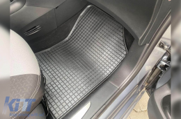 Spezifische Gummimatten geeignet für Citroen C3, DS3 2010-2016, 4-teiliges Set, schwarze Farbe-image-6248310