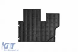 Spezifische Gummimatten geeignet für Citroen Jumpy, Fiat Scudo, Peugeot Expert nach 2007, dritte Reihe, 4-teiliges Set, schwarze Farbe-image-6248372