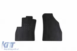 image-54-Spezifische Gummimatten geeignet für Citroen Nemo, Fiat Fiorino, Peugeot Bipper nach 2008, 2 Sitze, 2-teiliges Set, schwarze Farbe