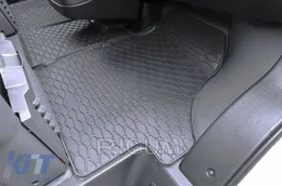 Spezifische Gummimatten geeignet für Citroen Jumper, Fiat Ducato, Opel Movano, Peugeot Boxer nach 2022, Toyota Proace Max nach 2024, 3 Sitze, 3-teiliges Set, schwarze Farbe-image-6250177