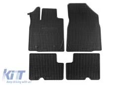 Spezifische Gummimatten geeignet für Dacia Logan MCV nach 2013, 4-teiliges Set, schwarze Farbe-image-6220380