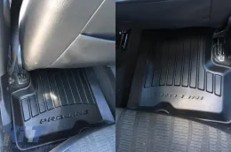 Spezifische Gummimatten geeignet für Dacia Duster I 2010-2018 aus der Frogum 3D ProLine-Serie, 4-teiliges Set, schwarze Farbe, mit 24-monatiger Garantie-image-6220736