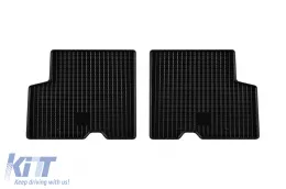 Spezifische Gummimatten geeignet für Dacia Duster 2010-2017, 4-teiliges Set, schwarze Farbe-image-6248396