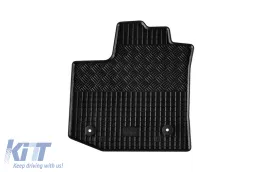 Spezifische Gummimatten geeignet für Dacia Dokker nach 2013, 2 Sitze, 2-teiliges Set, schwarze Farbe-image-6249197