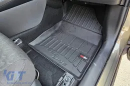 Spezifische Gummimatten geeignet für die Frogum 3D ProLine-Serie für Toyota Yaris IV Hybrid nach 2019, Yaris Cross nach 2020, Mazda 2 Hybrid nach 2022, 4-teiliges Set, schwarze Farbe, mit 24-monatiger-image-6223053