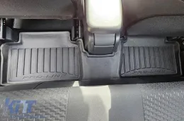Spezifische Gummimatten geeignet für die Frogum 3D ProLine-Serie für Toyota Yaris IV Hybrid nach 2019, Yaris Cross nach 2020, Mazda 2 Hybrid nach 2022, 4-teiliges Set, schwarze Farbe, mit 24-monatiger-image-6223054