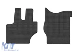 image-26-Spezifische Gummimatten geeignet für die Frogum El Toro-Serie für Mercedes Actros MB 814 1983-1998, 2-teiliges Set, schwarze Farbe
