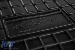 Spezifische Gummimatten geeignet für die Frogum El Toro-Serie für Peugeot Partner, Citroen Berlingo 2008-2018, 4-teiliges Set, schwarze Farbe-image-6230276