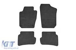 image-42-Spezifische Gummimatten geeignet für die Frogum El Toro-Serie für Seat Ibiza 2008-2017, Skoda Fabia nach 2014, 4-teiliges Set, schwarze Farbe