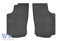 image-21-Spezifische Gummimatten geeignet für die Frogum El Toro-Serie für Opel Combo C 2001-2011, Opel Corsa C 2000-2006, 2-teiliges Set, schwarze Farbe