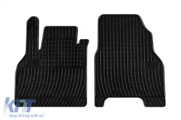 image-28-Spezifische Gummimatten geeignet für die Frogum El Toro-Serie für Renault Kangoo 2008-2021, Mercedes Citan nach 2012, 2 Sitze, 2-teiliges Set, schwarze Farbe