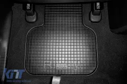 Spezifische Gummimatten geeignet für Dodge Journey nach 2008, Fiat Freemont nach 2011, 4-teiliges Set, schwarze Farbe-image-6248447