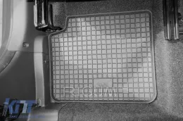 Spezifische Gummimatten geeignet für Fiat 500, Ford KA nach 2008, Fiat 500 nach 2015, Fiat 500 Hybrid nach 2020, 4-teiliges Set, schwarze Farbe-image-6248419