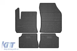 Spezifische Gummimatten geeignet für Fiat 600, Jeep Avenger Electric nach 2023, 4-teiliges Set, schwarze Farbe-image-6231117