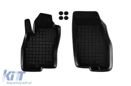 Spezifische Gummimatten geeignet für Fiat Punto 2012-2018, 4-teiliges Set, schwarze Farbe-image-6215426