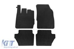 Spezifische Gummimatten geeignet für Ford Fiesta 2011-2017, 4-teiliges Set, schwarze Farbe-image-6220557