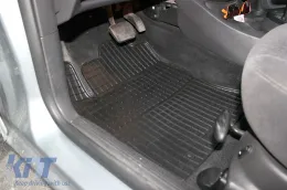 Spezifische Gummimatten geeignet für Ford Focus 1998-2004, 4-teiliges Set, schwarze Farbe-image-6220449