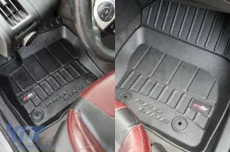 Spezifische Gummimatten geeignet für Ford Focus MK III Limousine, Kombi, Schrägheck 2010-2018, 4-teiliges Set, schwarze Farbe, mit 24-monatiger Garantie-image-6222482