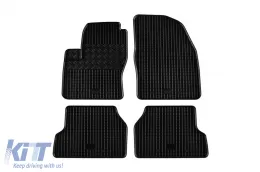 image-79-Spezifische Gummimatten geeignet für Ford Focus 2004-2011, 4-teiliges Set, schwarze Farbe