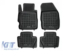image-69-Spezifische Gummimatten geeignet für Ford Ka, Ka+ 2016-2019, 4-teiliges Set, schwarze Farbe