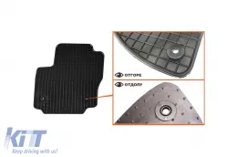 Spezifische Gummimatten geeignet für Ford Mondeo 2007-2014, 4-teiliges Set, schwarze Farbe-image-6220484