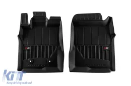 Spezifische Gummimatten geeignet für Ford Ranger Pick-up, Volkswagen Amarok nach 2022, 4-teiliges Set, schwarze Farbe, mit 24-monatiger Garantie-image-6222341