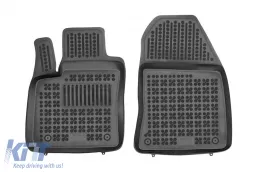 image-17-Spezifische Gummimatten geeignet für Ford Transit Courier nach 2014, 2-teiliges Set, schwarze Farbe