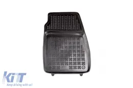 Spezifische Gummimatten geeignet für Ford Ecosport nach 2012, Fiesta nach 2016, Puma, Puma Hybrid nach 2019, 4-teiliges Set, schwarze Farbe-image-6214031