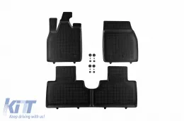 image-76-Spezifische Gummimatten geeignet für Ford Mustang Mach-E nach 2020, 3-teiliges Set, schwarze Farbe