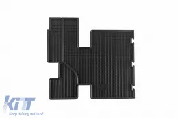 Spezifische Gummimatten geeignet für Ford Tourneo, Transit Custom nach 2012, Transit Custom nach 2018, dritte Reihe, 3-teiliges Set, schwarze Farbe-image-6228534