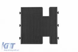 Spezifische Gummimatten geeignet für Ford Tourneo, Transit Custom nach 2012, Transit Custom nach 2018, dritte Reihe, 3-teiliges Set, schwarze Farbe-image-6228535