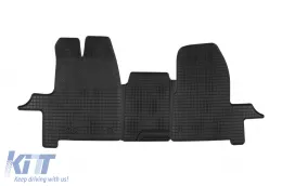 image-8-Spezifische Gummimatten geeignet für Ford Tourneo, Transit Custom nach 2012, 3 Sitze, Transit Custom nach 2018, mit 2 oder 3 Sitzen, mit Schaltgetriebe, 3-teiliges Set, schwarze Farbe