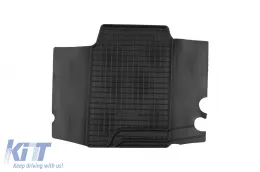 Spezifische Gummimatten geeignet für Ford Tourneo, Transit Custom nach 2012, 3 Sitze, Transit Custom nach 2018, mit 2 oder 3 Sitzen, mit Schaltgetriebe, 3-teiliges Set, schwarze Farbe-image-6248550