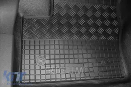 Spezifische Gummimatten geeignet für Ford Tourneo, Transit Connect nach 2014, Tourneo Connect nach 2019, 2 Sitze, 2-teiliges Set, schwarze Farbe-image-6249183