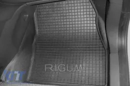 Spezifische Gummimatten geeignet für Ford Tourneo, Transit Connect nach 2014, Tourneo Connect nach 2019, 2 Sitze, 2-teiliges Set, schwarze Farbe-image-6249184