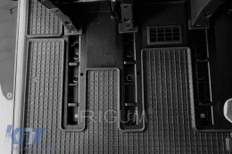 Spezifische Gummimatten geeignet für Ford Tourneo Custom nach 2018, zweite Reihe, 2-teiliges Set, schwarze Farbe-image-6249823