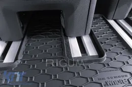 Spezifische Gummimatten geeignet für Ford Tourneo Custom nach 2024, für die Sitze der zweiten Reihe, 2-teiliges Set, schwarze Farbe-image-6250167