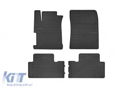 image-49-Spezifische Gummimatten geeignet für Honda Civic IX Limousine 2012-2016, 4-teiliges Set, schwarze Farbe aus der Frogum El Toro-Serie