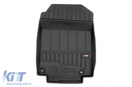 Spezifische Gummimatten geeignet für Honda CR-V 2012-2018, 3-teiliges Set, schwarze Farbe, mit 24-monatiger Garantie aus der Frogum 3D ProLine-Serie.-image-6222554