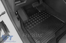 Spezifische Gummimatten geeignet für Honda CR-V, CR-V Hybrid 2018-2022, 4-teiliges Set, schwarze Farbe-image-6229090