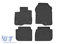 image-14-Spezifische Gummimatten geeignet für Honda CR-V e:HEV, PHeV nach 2023, 4-teiliges Set, schwarze Farbe