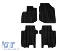 image-29-Spezifische Gummimatten geeignet für Honda Jazz 2008-2013, 4-teiliges Set, schwarze Farbe