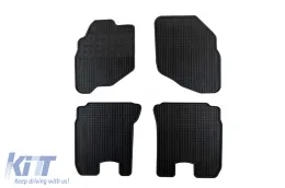 Spezifische Gummimatten geeignet für Honda Jazz 2002-2008, 4-teiliges Set, schwarze Farbe-image-6248567