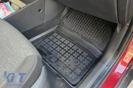 Spezifische Gummimatten geeignet für Hyundai Kona Electric 2018-2023, 4-teiliges Set, schwarze Farbe-image-6215626