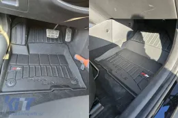 Spezifische Gummimatten geeignet für Hyundai Kona Electric 2018-2023, 3-teiliges Set, schwarze Farbe, mit 24-monatiger Garantie-image-6222913