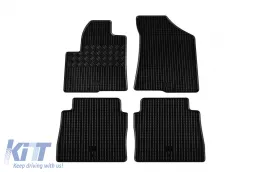 Spezifische Gummimatten geeignet für Hyundai Santa Fe 2006-2009, 4-teiliges Set, schwarze Farbe-image-6228587